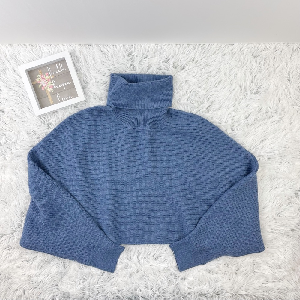 Wilfred Free (Aritzia) Naomi Cropped Turtleneck Sweater !